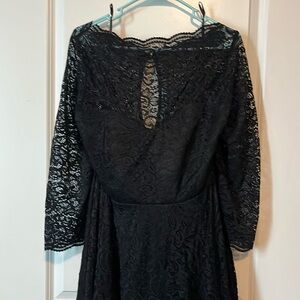 Torrid black lace knee length dress